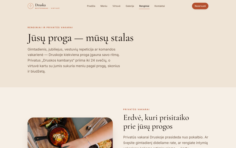 Druska — website screenshot