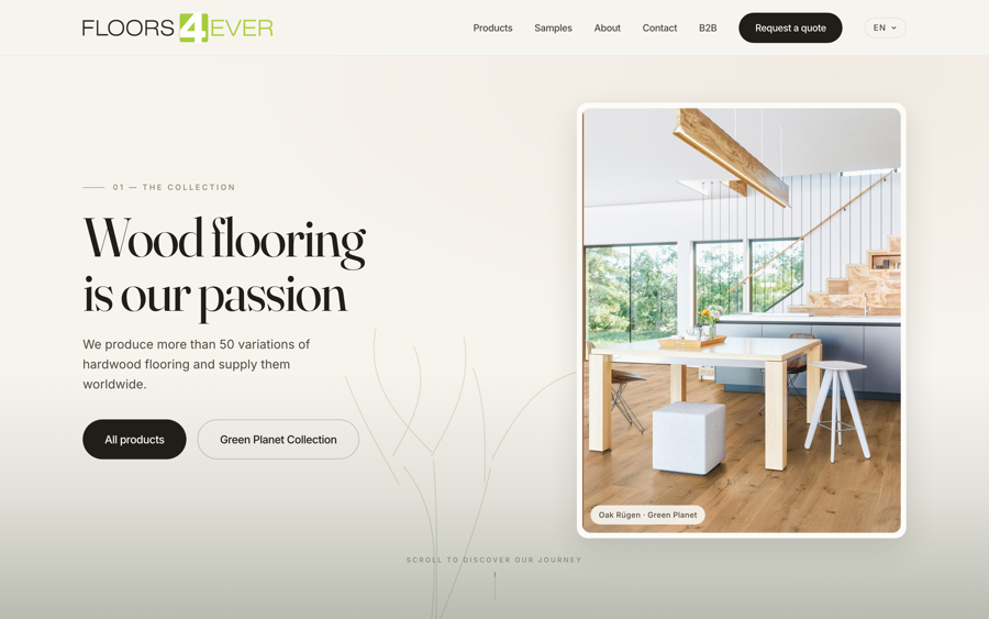 Floors4ever — website screenshot