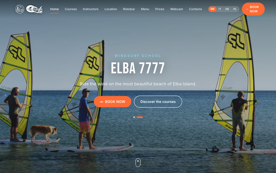 Elba — website screenshot