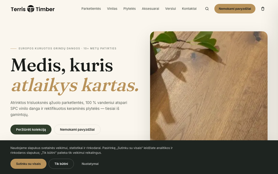 Terris Timber — website screenshot